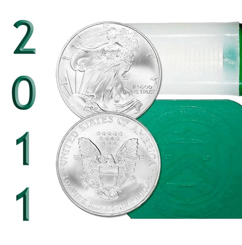 20-Coin Roll of 2011 American Silver Eagles - Crisp Original BU