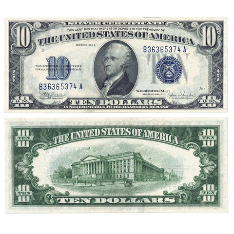 1934-C $10 Silver Certificate Fr. 1704 - Crisp Uncirculated