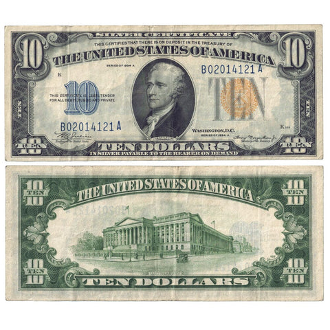 1934-A $10 North Africa Emergency Issue Silver Certificate, FR. 2309 - Very Fine