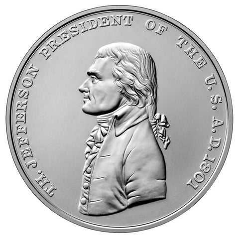 U.S. Mint Thomas Jefferson 1oz Presidential Silver Medal - PQBU in OGP w/ CoA