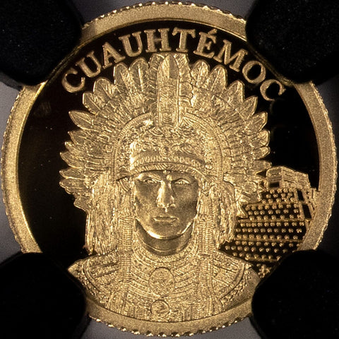 2025 Cook Islands $5 Cuauhtemoc 0.5g Gold Coin - NGCX PF 10 Ultra Cameo (PF 70)