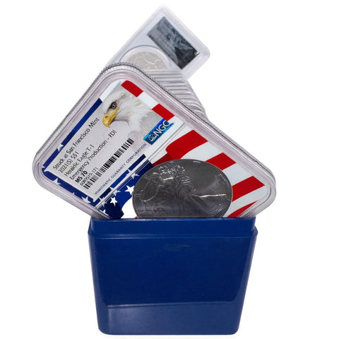 Box of 20 Mixed Date American Silver Eagles - NGC & PCGS 70