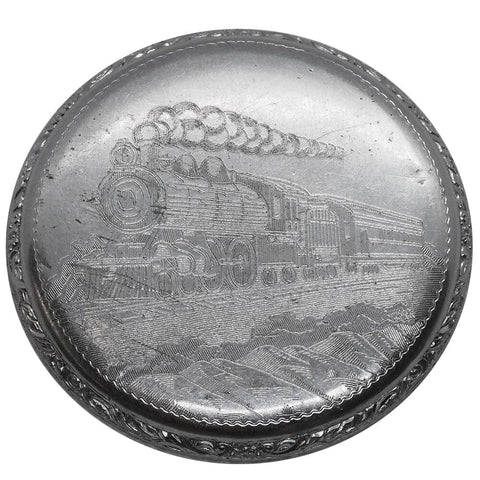 1921 Illinois/Burlington White Metal Pocket Watch - 21J, Grade 107, 16s Limited RR Grade