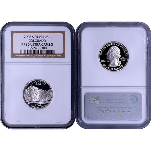 2006-S Silver Proof Colorado State Quarter - NGC PF 70 Ultra Cameo - Gem Proof