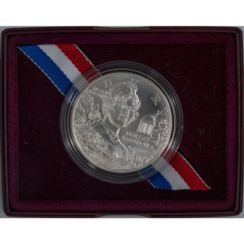 1999 Dolley Madison Uncirculated Commemorative Silver Dollar - Gem Brilliant Uncirculated in OGP w/ CoA