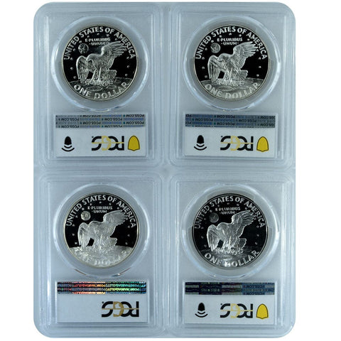 1971-S - 1974-S Silver Proof Eisenhower Dollar Set - PCGS PR 69 DCAM