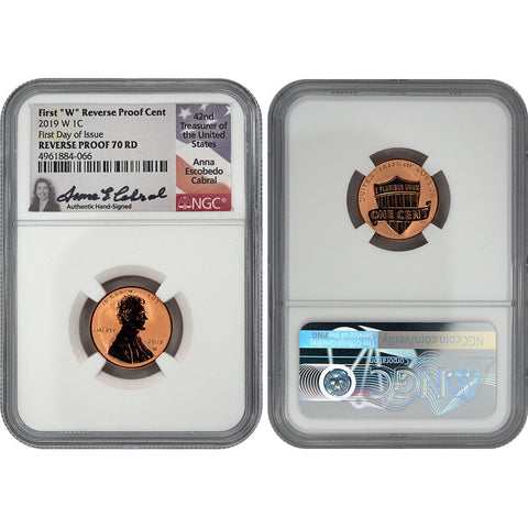 2019-W Reverse Proof Lincoln Shield Cent - NGC REV. PF 70 RD