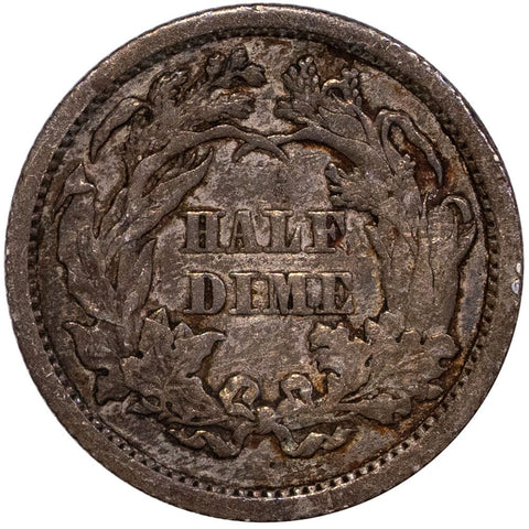 1862 Arrows Seated Half Dime - Very Fine+
