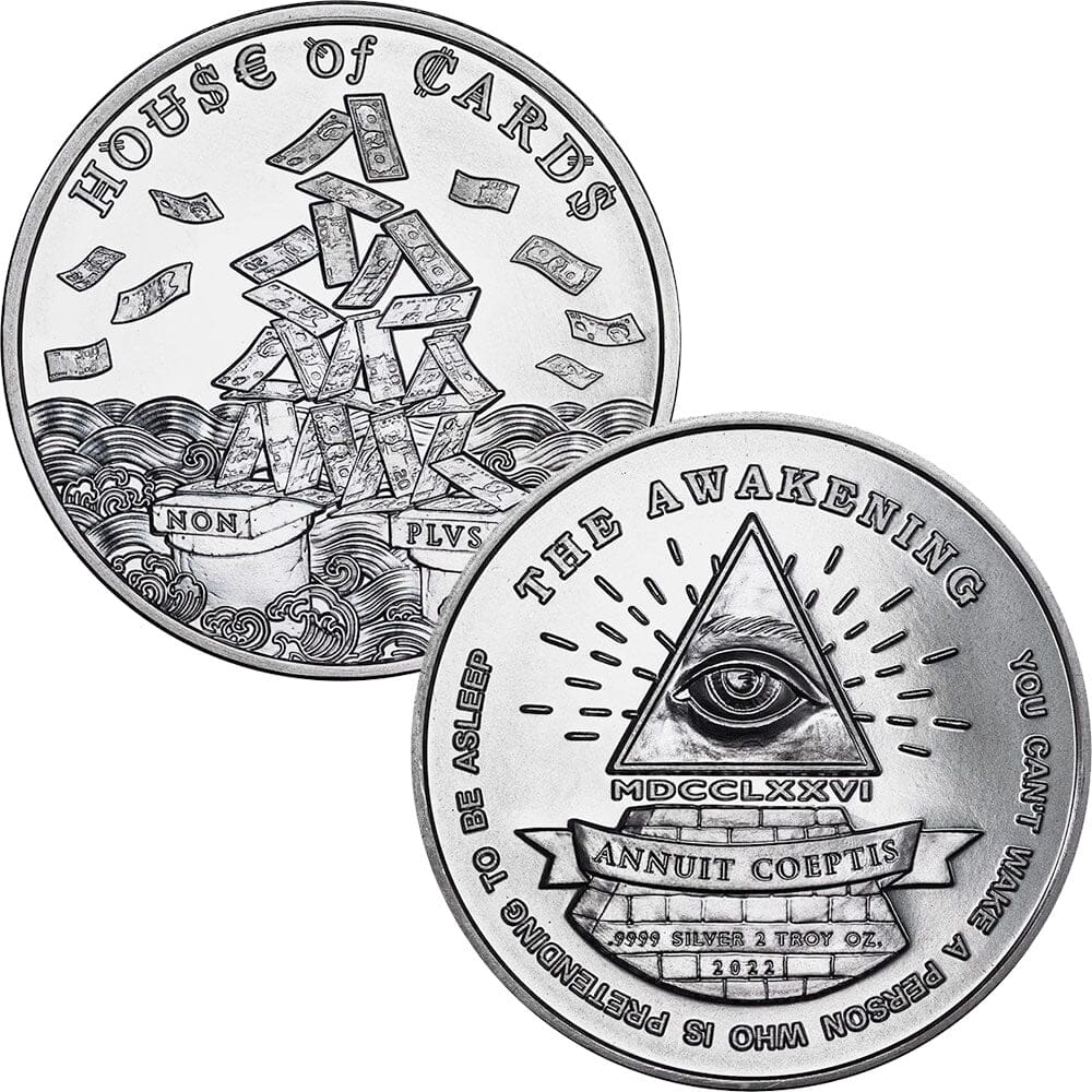 2022 2 oz .9999 Silver The Awakening/House of Cards High Relief Silver