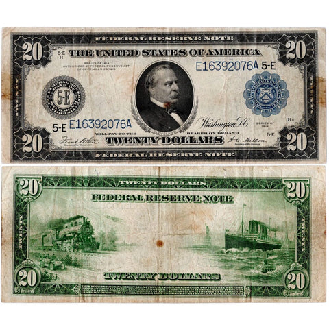 1914 $20 Federal Reserve Bank of Richmond Note Fr. 983-A - Apparent Very Fine