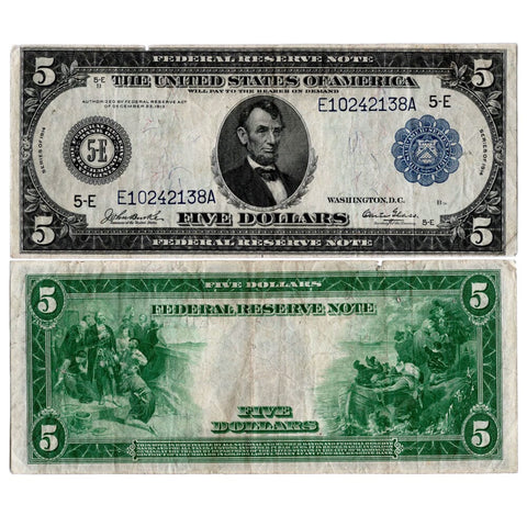 1914 $5 Federal Reserve Bank of Richmond Fr. 861 - Very Fine