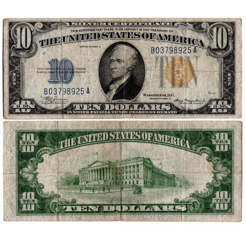 1934-A $10 North Africa Emergency Issue Silver Certificate, FR. 2309 - Choice Fine