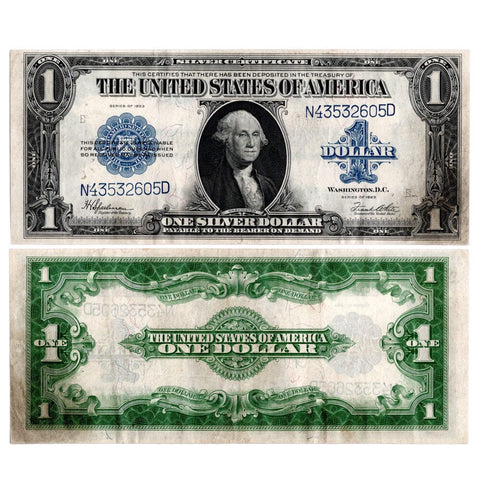 1923 $1 Large-Size Silver Certificate Fr. 237 - Choice Very Fine