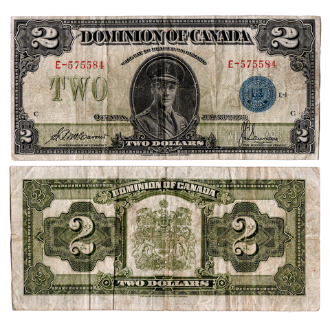 1923-E $2 Dominion Of Canada, Ottawa - DC-26c - Choice Fine