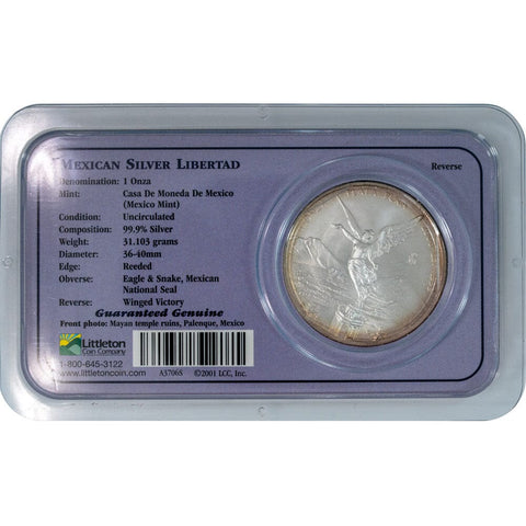 2000 Mexico 1 Onza "Libertad" 1 oz Silver - Gem Brilliant Uncirculated