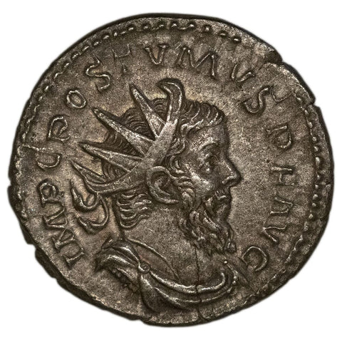 Roman Imperial, Postumus AR Antoninianus 259-258 AD - Extremely Fine