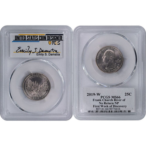 2019-W Frank Church River of No Return, National Parks Quarter- PCGS MS 66 - Gem Uncirculated