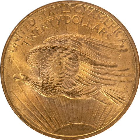 1908 No Motto $20 Saint Gauden's Double Eagle - NGC MS 65