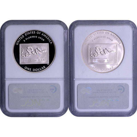 2006-P Ben Franklin, Scientist 2-Coin Set - NGC PF 70 UCAM & NGC MS 70