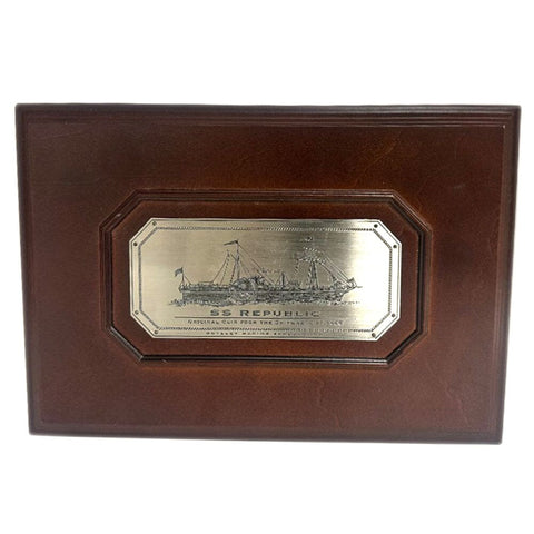 1861-O Seated Liberty Half Dollar NGC Genuine Shipwreck Effect S.S. Republic - Unc Details in Wooden Display Box
