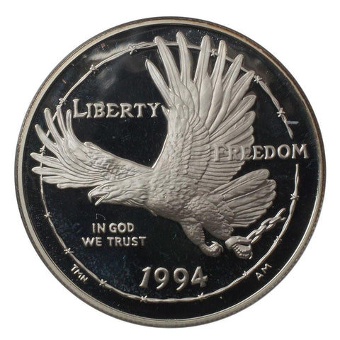 1994 U.S. Veterans Commemorative Silver Dollar 3-Coin Proof Set - Gem Proof in OGP NO COA
