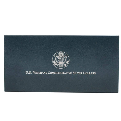 1994 U.S. Veterans Commemorative Silver Dollar 3-Coin Proof Set - Gem Proof in OGP NO COA