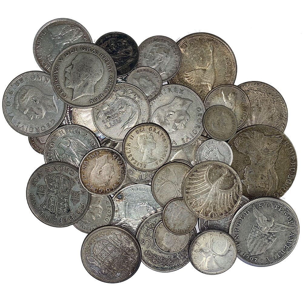 Silver World Silver World Coin Lots by the Ounce - 1 or 2 Troy Ounces Net Pure