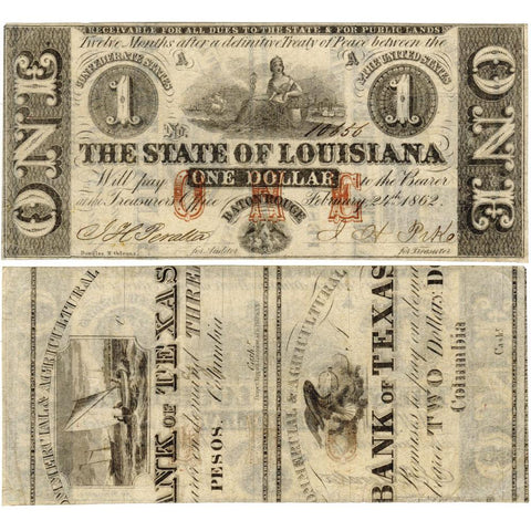 February 24, 1862 $1 State of Louisiana Note Cr.3 - Extremely Fine