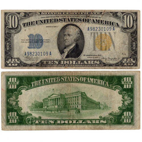 1934-A $10 Silver Certificate Fr.1702 - Very Fine