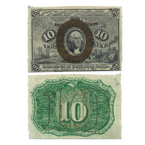 (1863-1867) 2nd Issue 10¢ Fractional Fr. 1244 ~ Very Fine