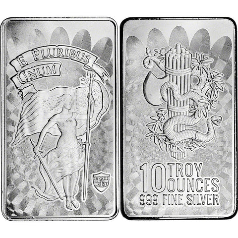 Silver Art Bars "Unity" Design .10 oz 999 Fine Silver