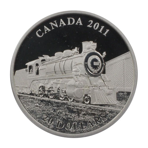 2011 Canada $20 D-10 Train Proof Silver Coin - Gem Proof in OGP w/ COA