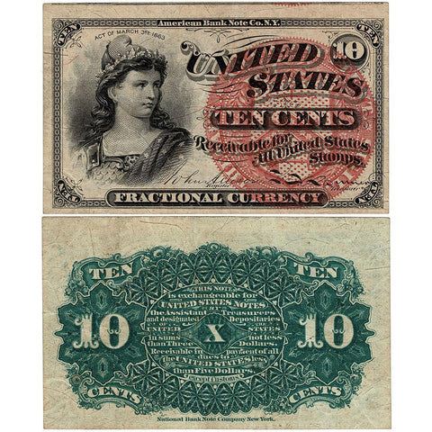 (1869-1875) 4th Issue 10¢ Fractional Fr. 1257 - Extremely Fine