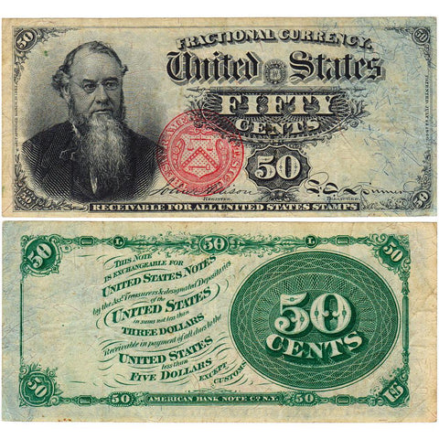(1869-1875) 4th Issue 50 Cent Fractional Fr.1376 - Very Fine+