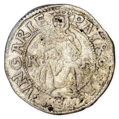 Hungary 1533 KB Silver Denar Ferdinand - Fine