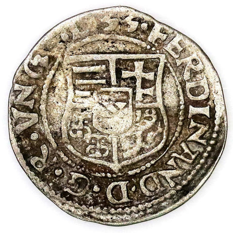 Hungary 1533 KB Silver Denar Ferdinand - Fine