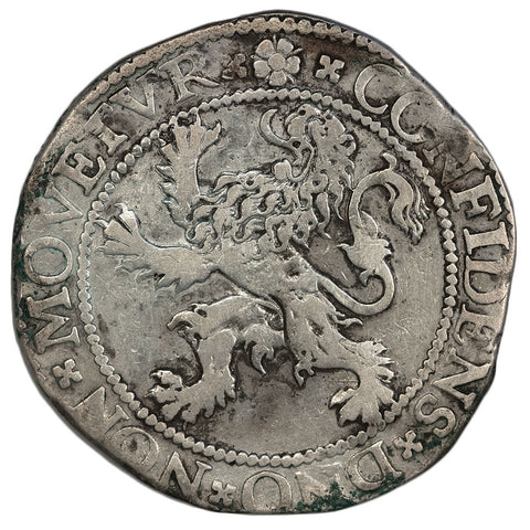 1589 Netherlands Holland Silver Lion Daalder - Very Fine