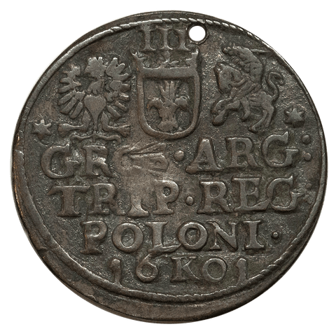 1601 K Poland 3 Groschen Sigismund III KM.A6 - Extremely Fine Details