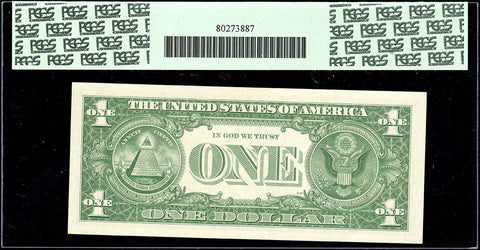 1957-A $1 Silver Certificate P-A Block Fr.1620 - PCGS Superb Gem New 67 PPQ