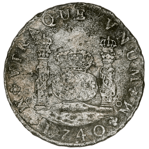 1740-MF Mexico Silver 8 Reales KM.103 - Very Fine Details (Sea Salvage)