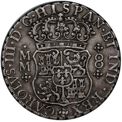 1761-MM Mexcio, Spanish Colony Pillar Dollar 8 Reales - KM. 105 - Very Fine+