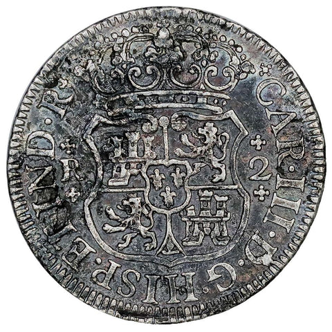 Mexico, 1766-M Silver 2 Reales - KM.87 - Extremely Fine Detail