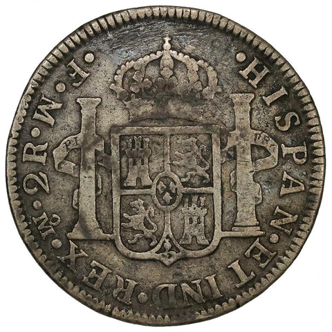 1773-FF Mexico Silver 2 Reales KM.88.1 - Very Good