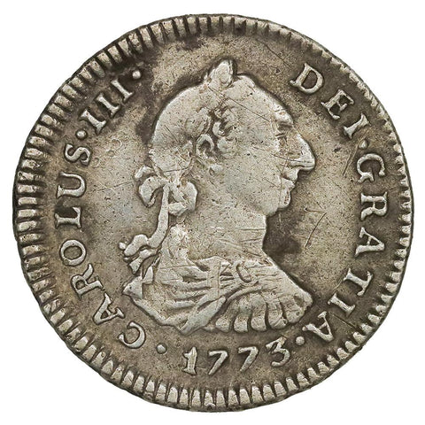 1773-LIMAE JM Peru Charles III 1 Real KM.75 - Very Fine