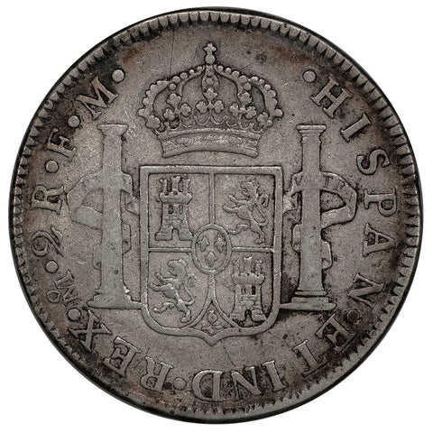 1774-FM Mexico Silver 2 Reales KM.88.2 - Fine