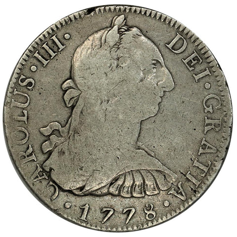 1778-FF Mexico Silver 8 Reales KM.106.2 - Fine+