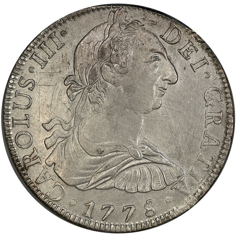 1778-FF Mexico Silver 8 Reales KM.106.2 - Very Fine+