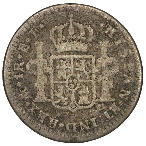 1780-MF Mexico Silver Real KM.78.2 - Very Good