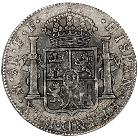 1781-FF Mexico Silver 8 Reales KM.106.2 - Very Fine Details (Salt Water Damage)