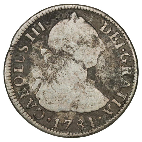 1781-FF Mexico Silver 2 Reales KM.88.2 - Very Good Detail